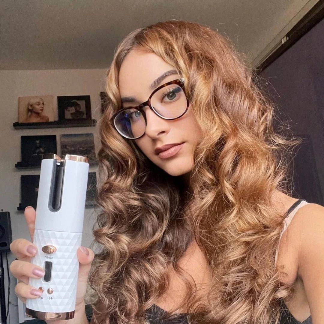 Luxora Cordless Hair Curler Automatic Curling Tool - Portable and Rechargeable