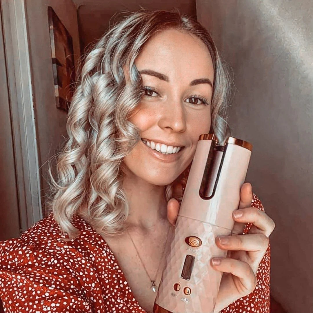 Luxora Cordless Hair Curler Automatic Curling Tool - Portable and Rechargeable